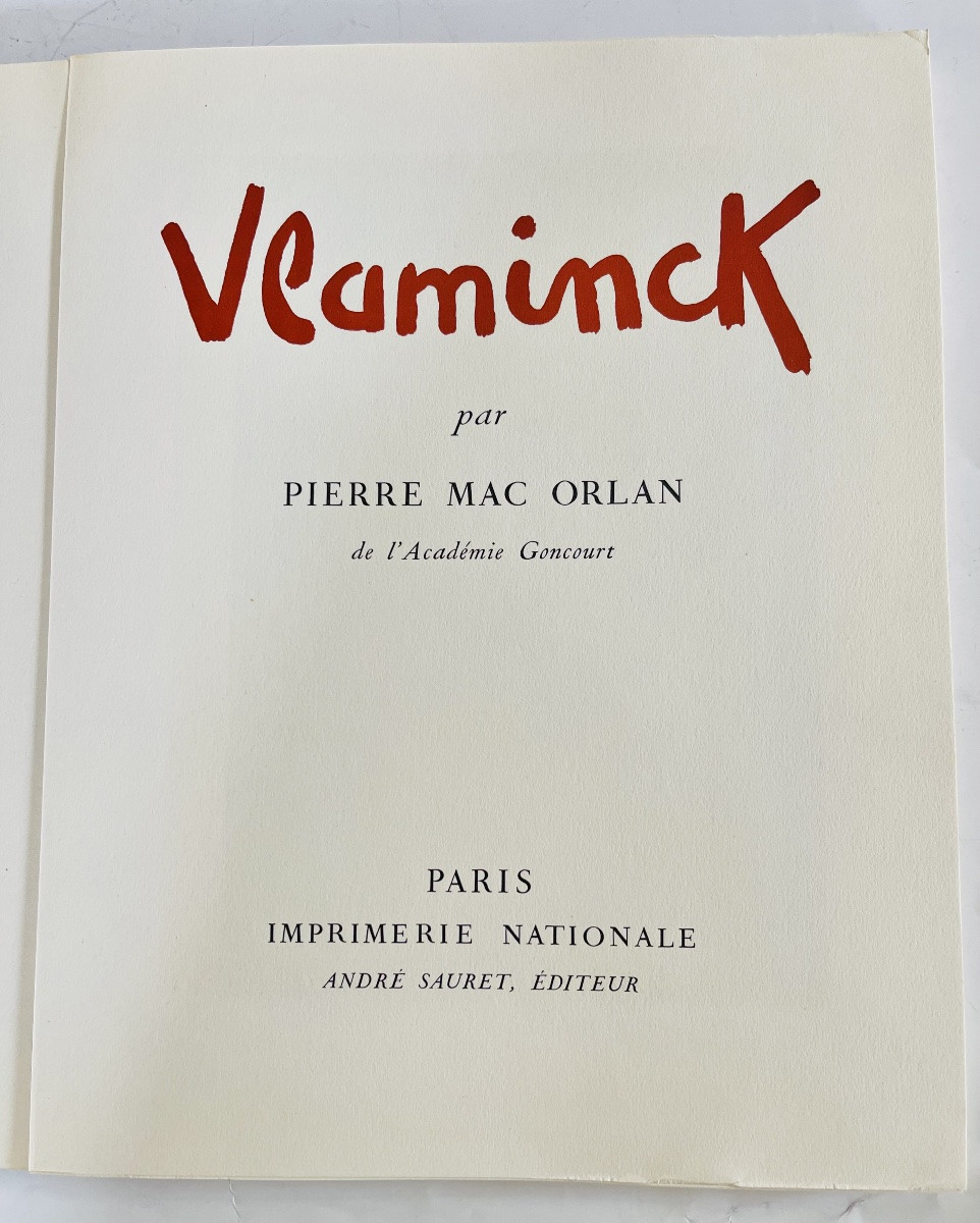 Vlaminck par Pierre Mac Orlan  -photo-2